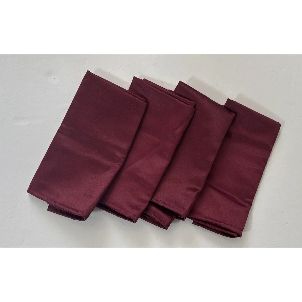 Bed Bath & Beyond‎ Satin Ambrosia Garnet Burgundy 17